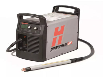 Cortadora de plasma Hypertherm Powermax 65 con puerto CPC, antorcha mecánica de 25 pies y 180 grados 083294
